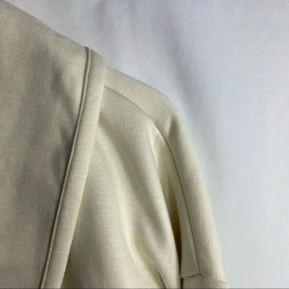 FABLETICS Sage Cream Open Jacket Coat in Large
